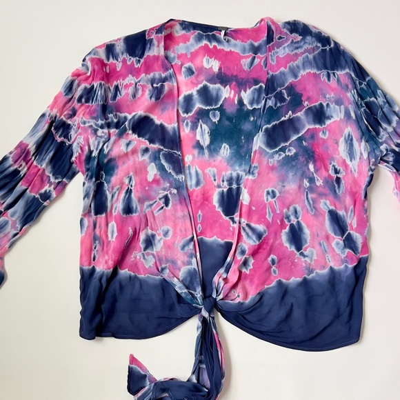 Young Fabulous & Broke Tops - Young Fabulous & broke Tie-Dye Pink and Blue Women's Top